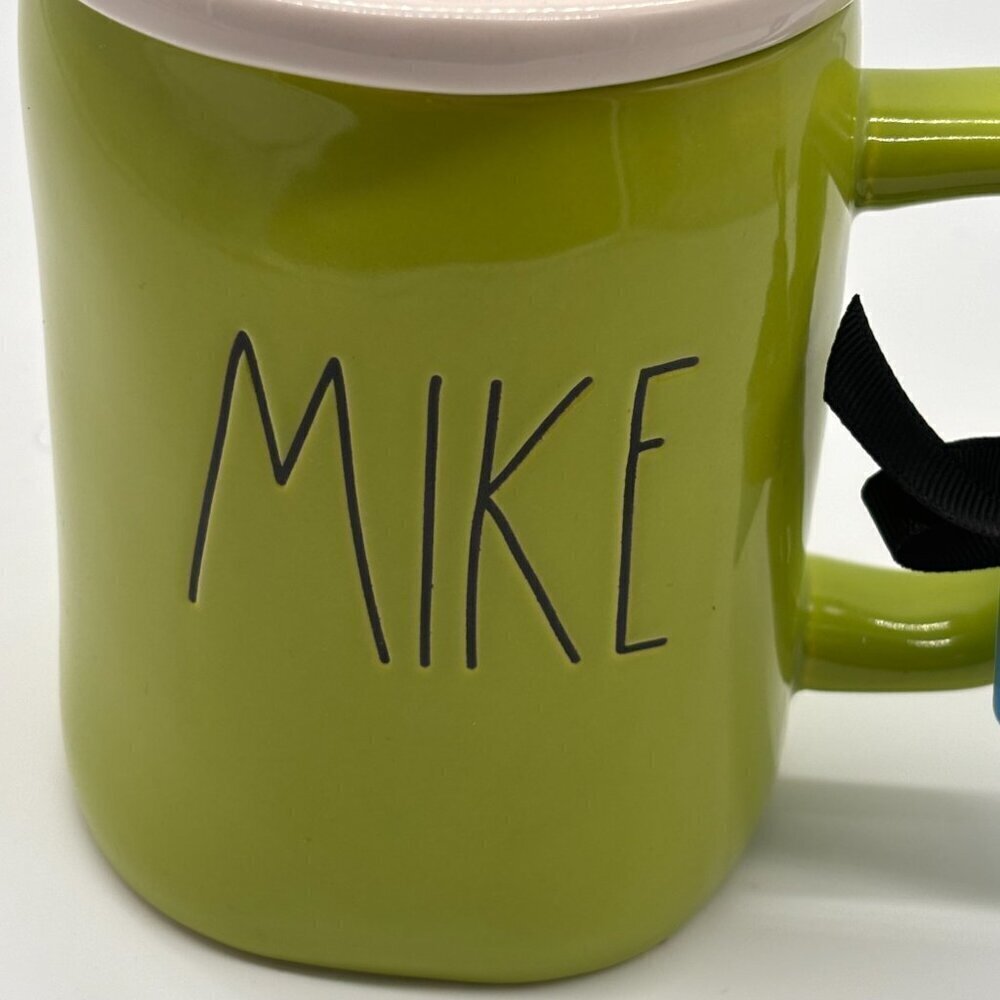 Disney/Pixar Green Mike Wazowski Artisan 'MIKE' Mug w/ Ceramic Lid Rae Dunn - Picture 4 of 9